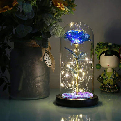 Crystal Eternal Rose with LED Glow & Gift Box